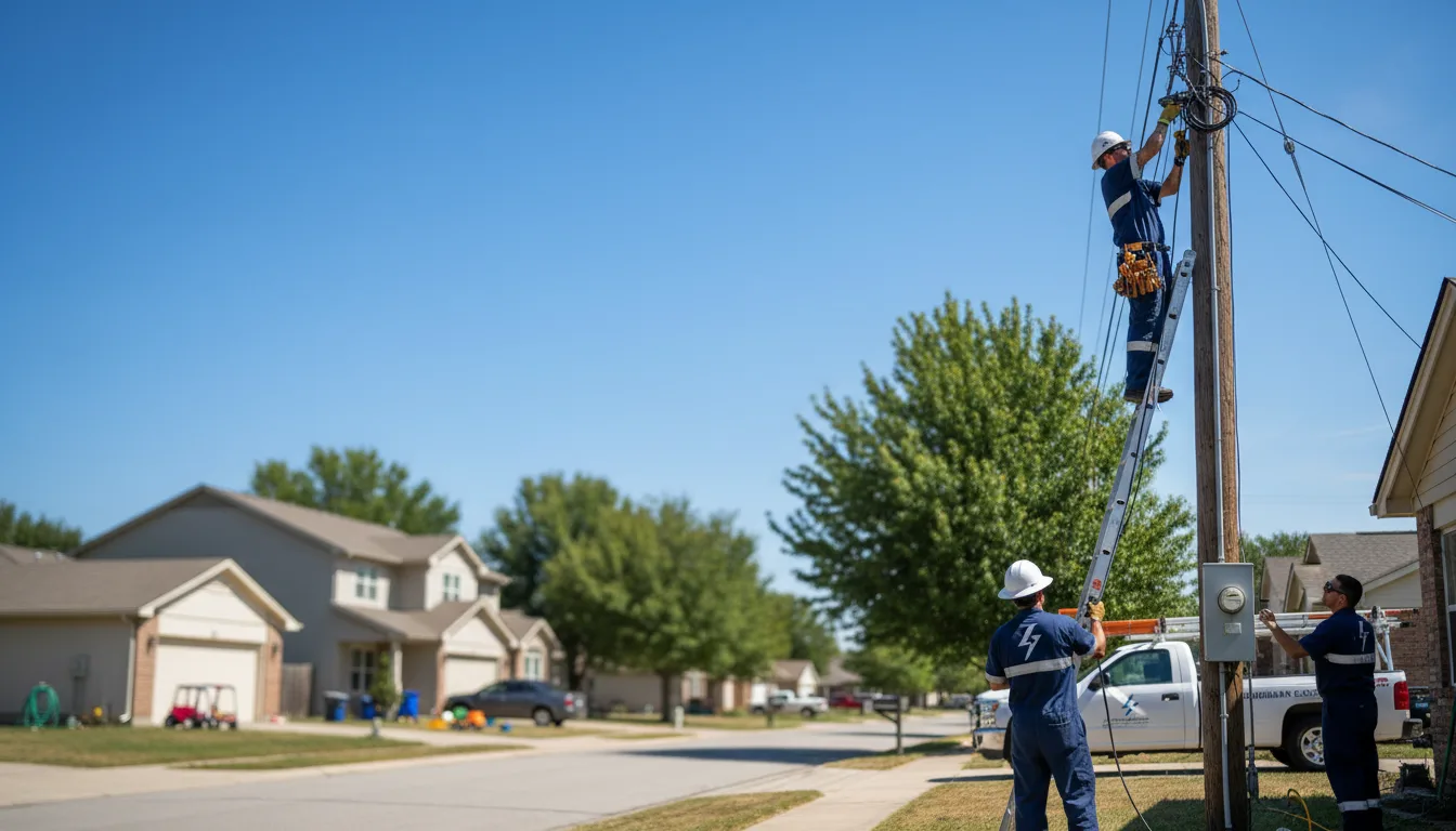 Residential electrician providing installation services in Brilliant, OH